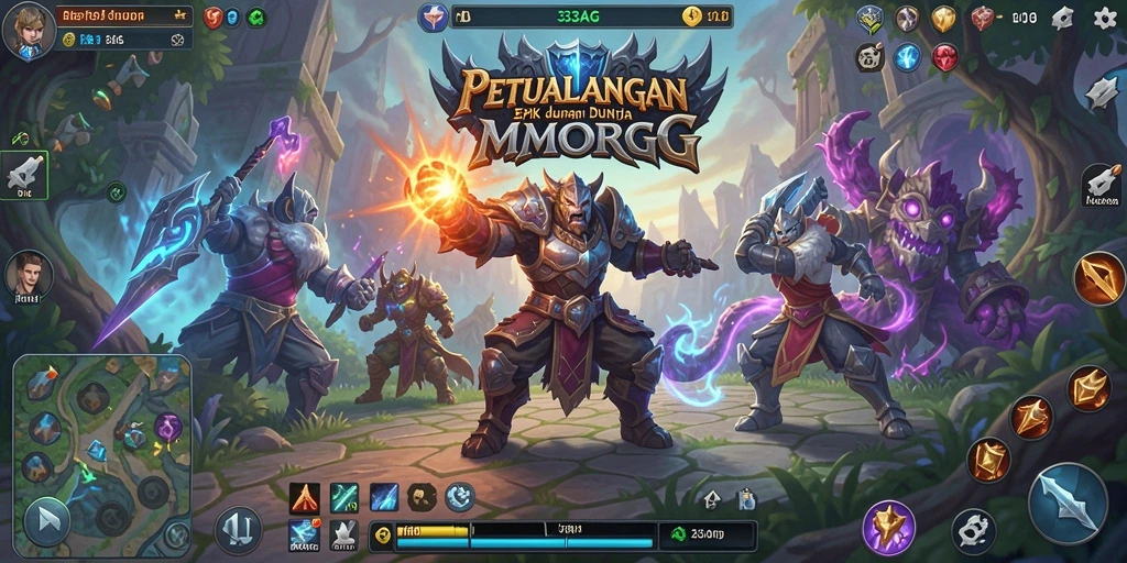 Gameplay seru di dunia MMORPG 33AG yang menawan.