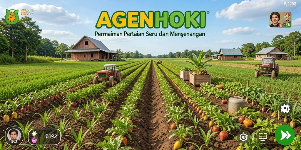 Tangkapan layar AGENHOKI menunjukkan keindahan peternakan yang dikelola pemain.