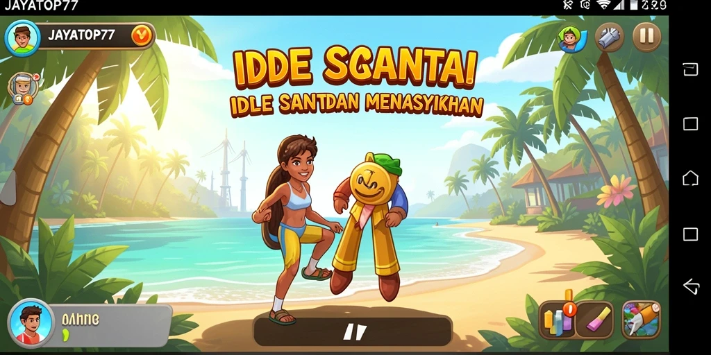 Screenshot JAYATOP77 menampilkan momen gameplay Idle yang seru.