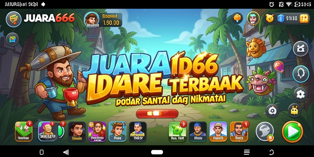 Tampilan gameplay JUARA666 yang menarik dan menyenangkan.