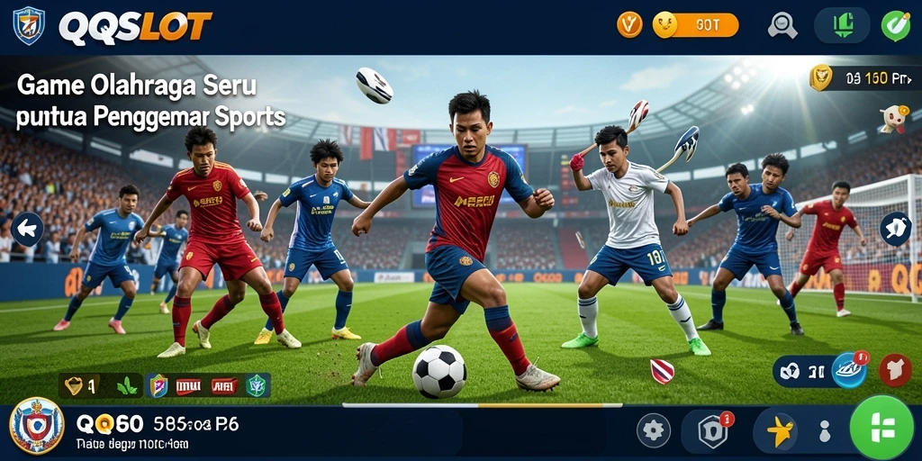 Tampilan menarik dari gameplay QQSLOT yang penuh aksi olahraga.