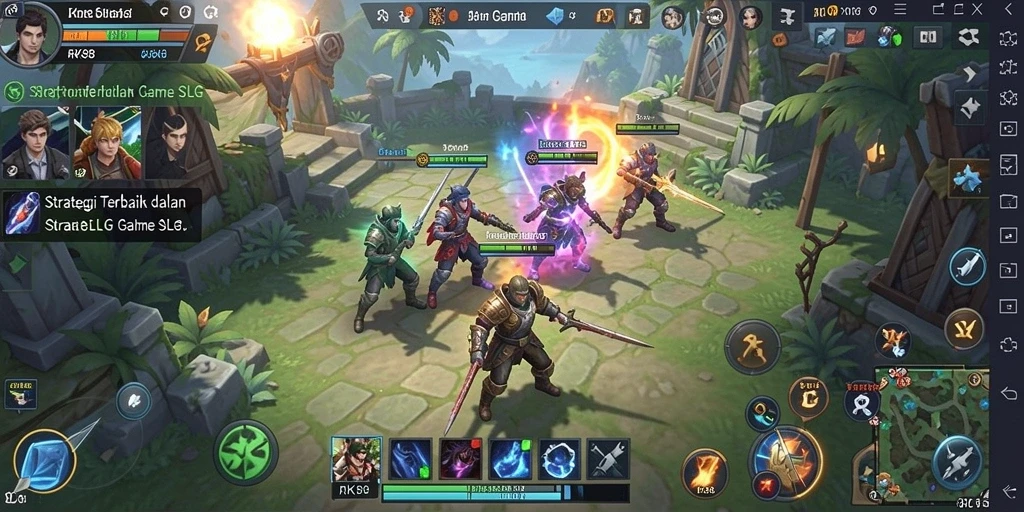 Tampilan menarik dari gameplay SLG yang menantang.