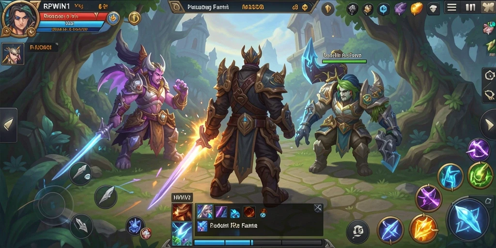 Tampilan gameplay RPWIN1 dengan grafis menakjubkan dan pertarungan epik.