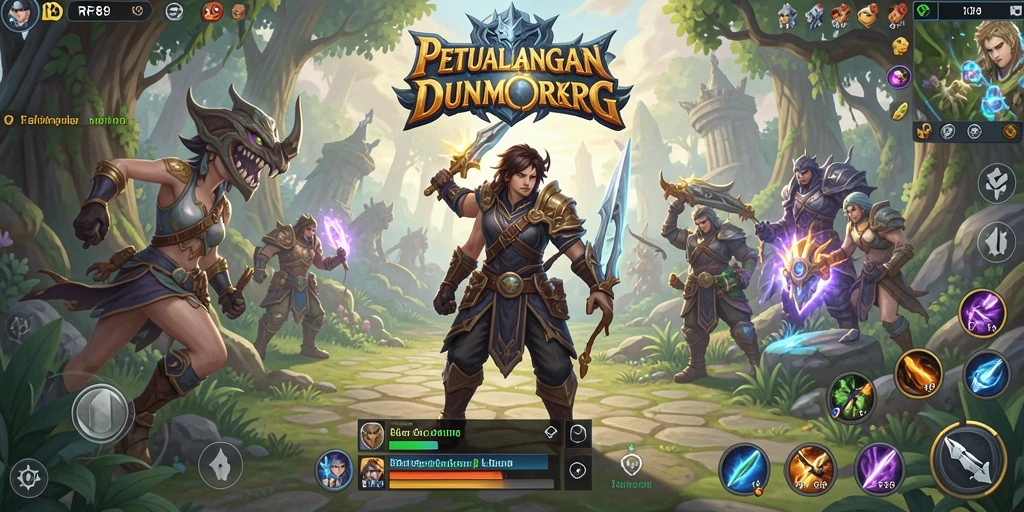 Tampilan gameplay menakjubkan dalam petualangan MMORPG RR89.