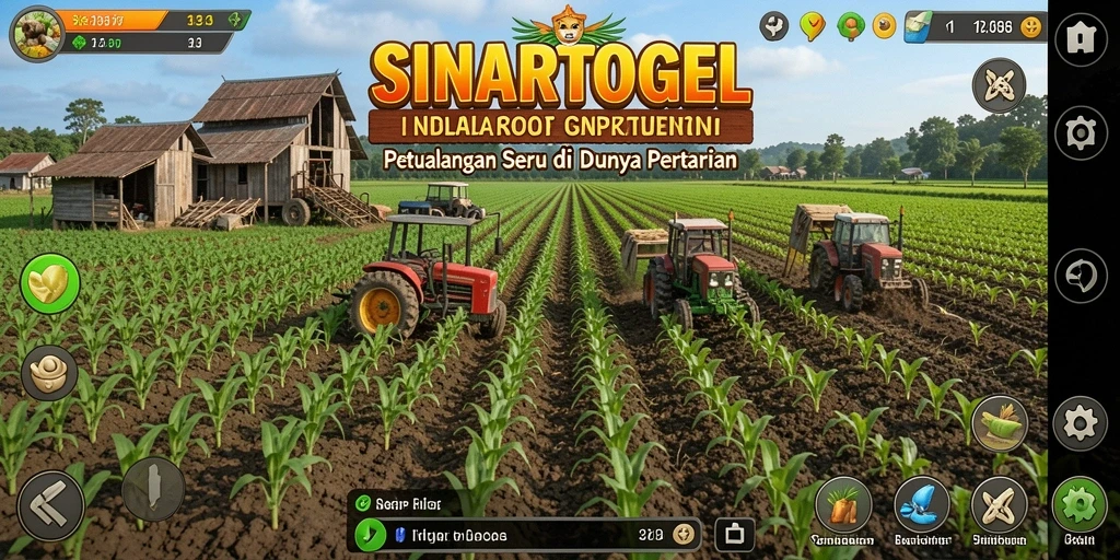 Tangkapan layar gameplay SINARTOGEL menunjukkan suasana pertanian yang menarik.
