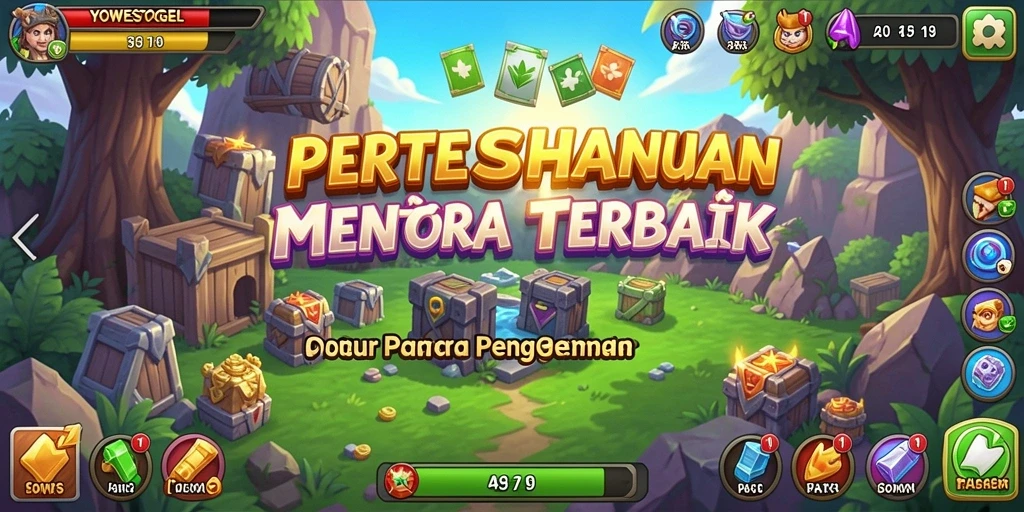 Tampilan menara dan musuh dalam YOWESTOGEL yang mendebarkan.